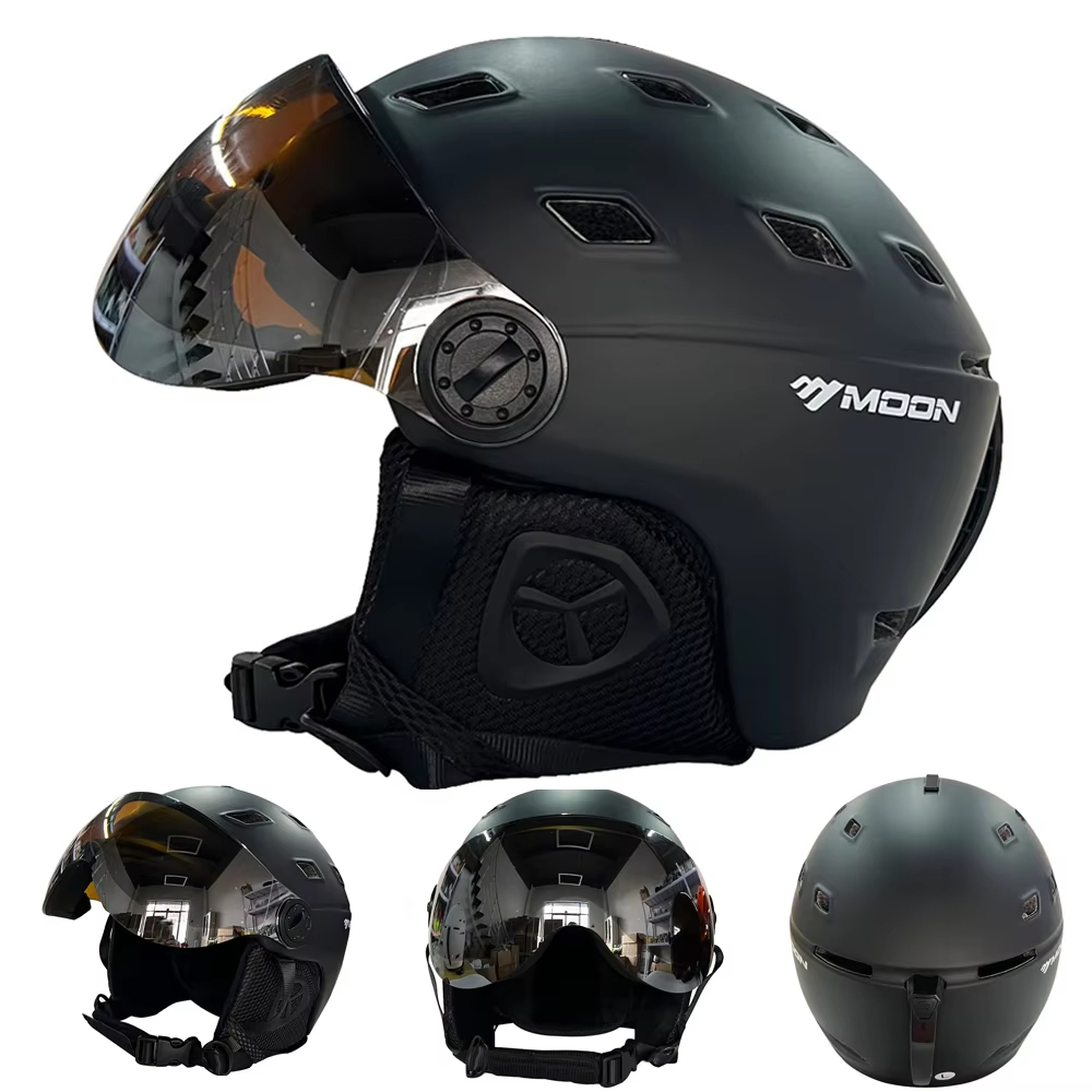 Ski Helmet With Integrated Visor - MOON MS100 2026 Nuovo Modello di