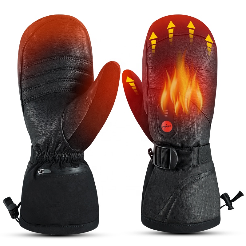 Heated Ski Gloves Battery Waterproof - Guanti da sci riscaldati elettrici ricaricabili