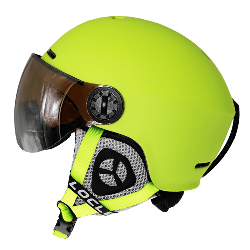 Ski Helmet With Integrated Visor - LOCLE Upgrade Casco da sci con