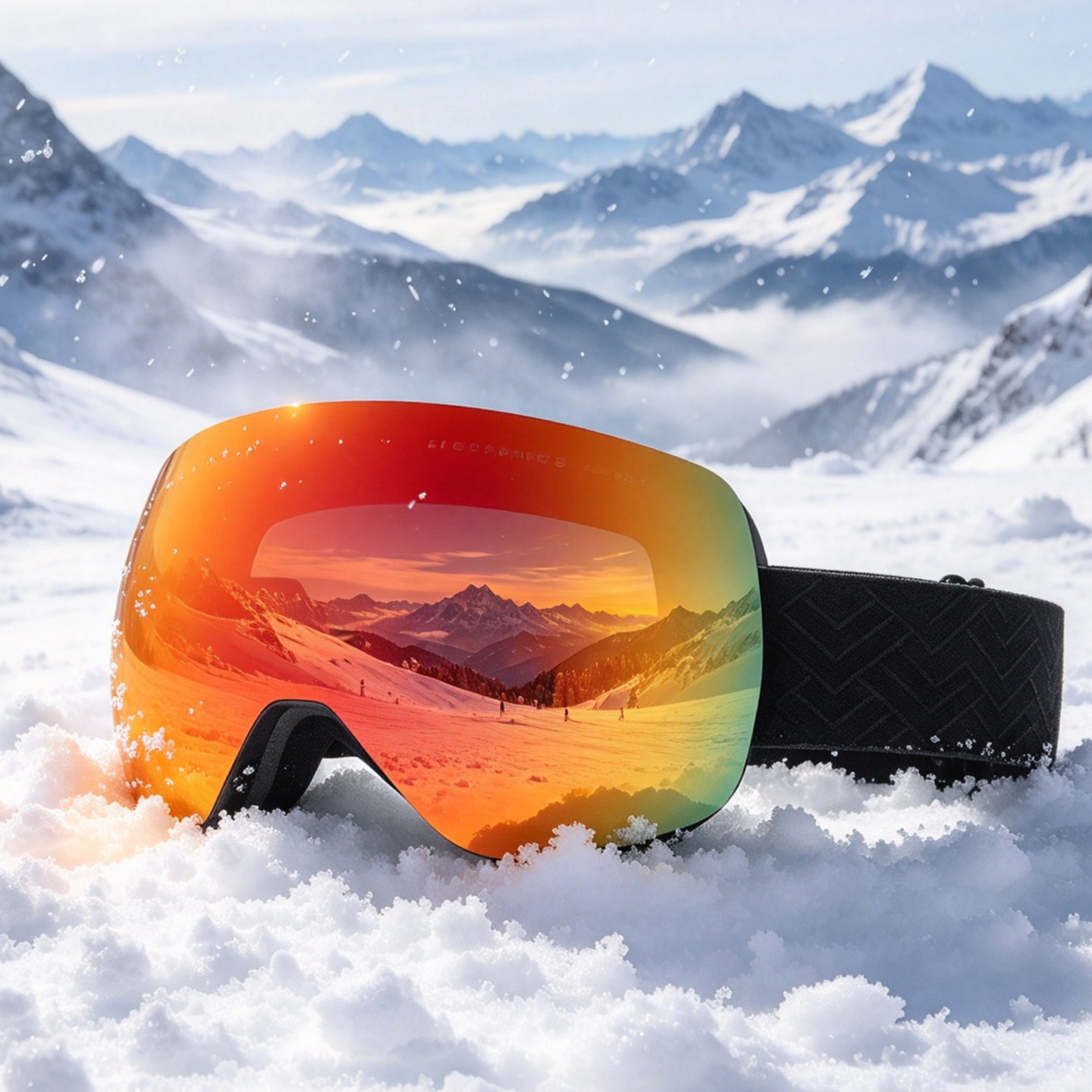 Snowboard Goggles Otg Over Glasses - Occhiali da sci BOLLFO, doppio strato,