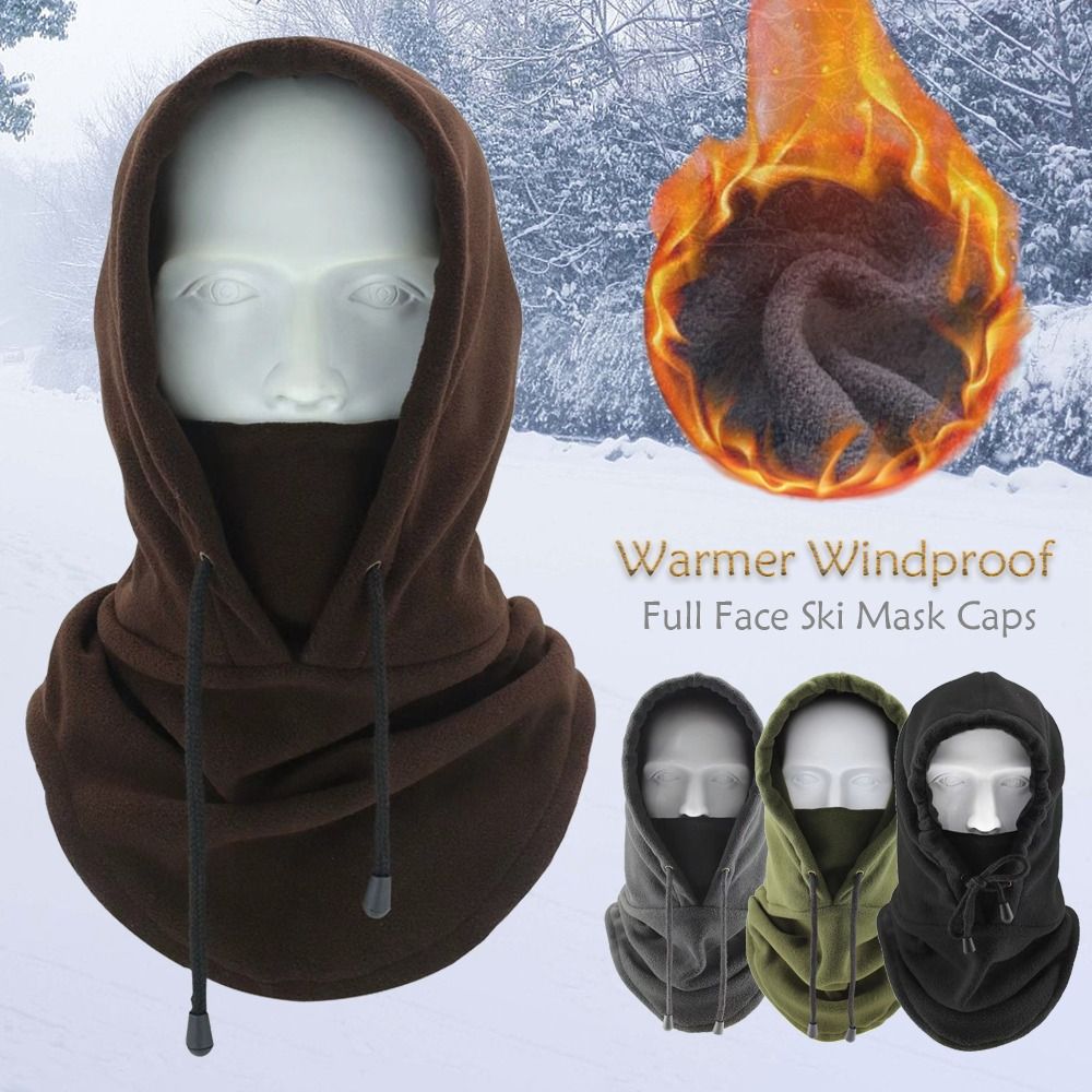Balaclava Ski Mask Windproof Fleece - Passamontagna da uomo in pile polare