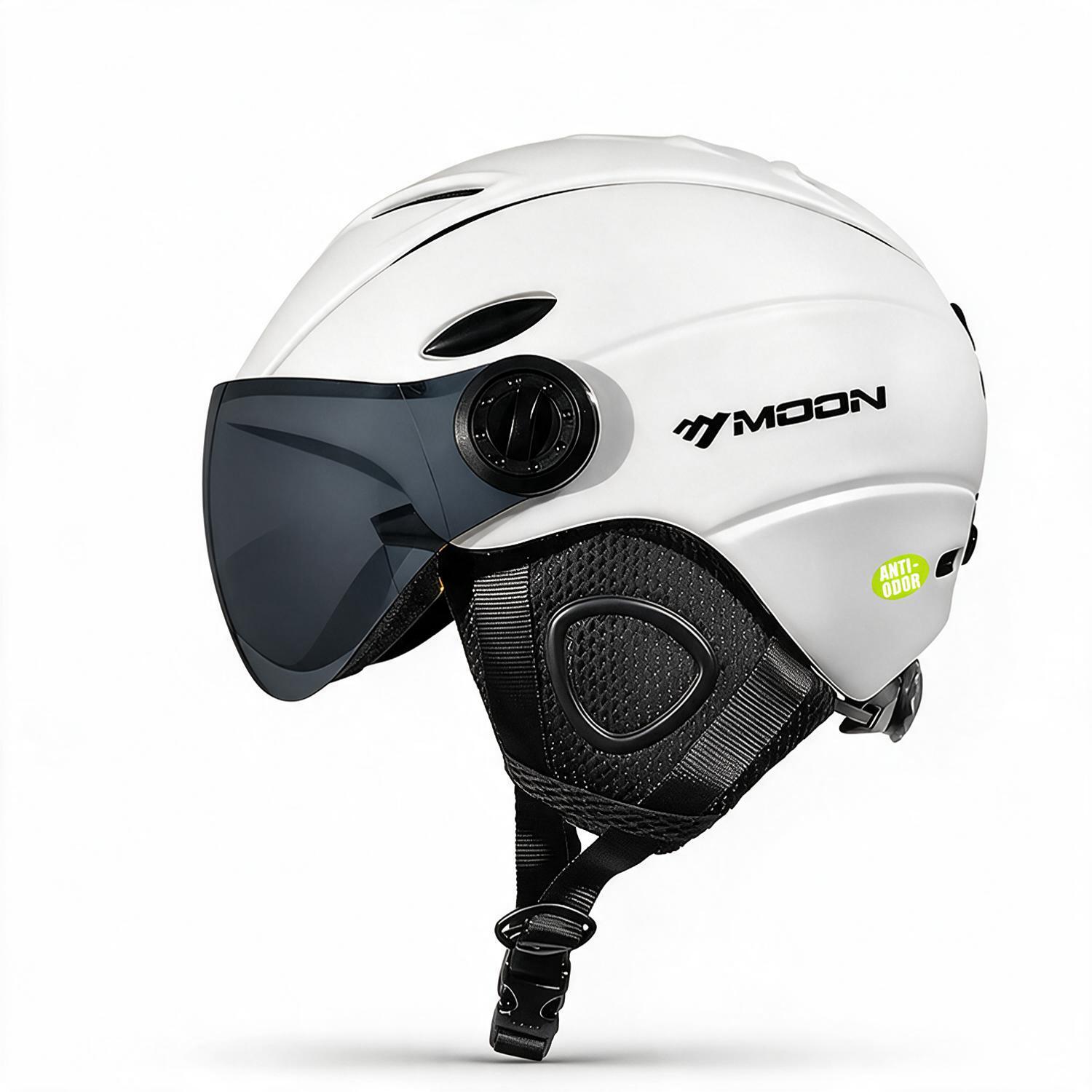 Ski Helmet With Integrated Visor - Casco da sci MOON con visiera,
