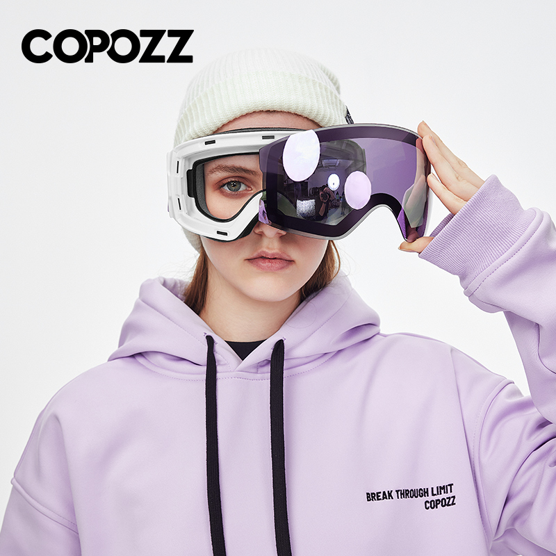 Ski Goggles Magnetic Quick Change Lens - Occhiali da sci professionali magnetici COPOZZ,