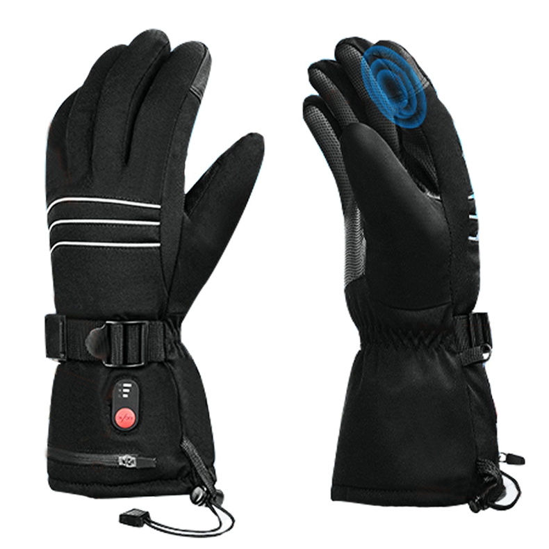 Heated Ski Gloves Battery Waterproof - Guanti riscaldati elettricamente, impermeabili, con batteria
