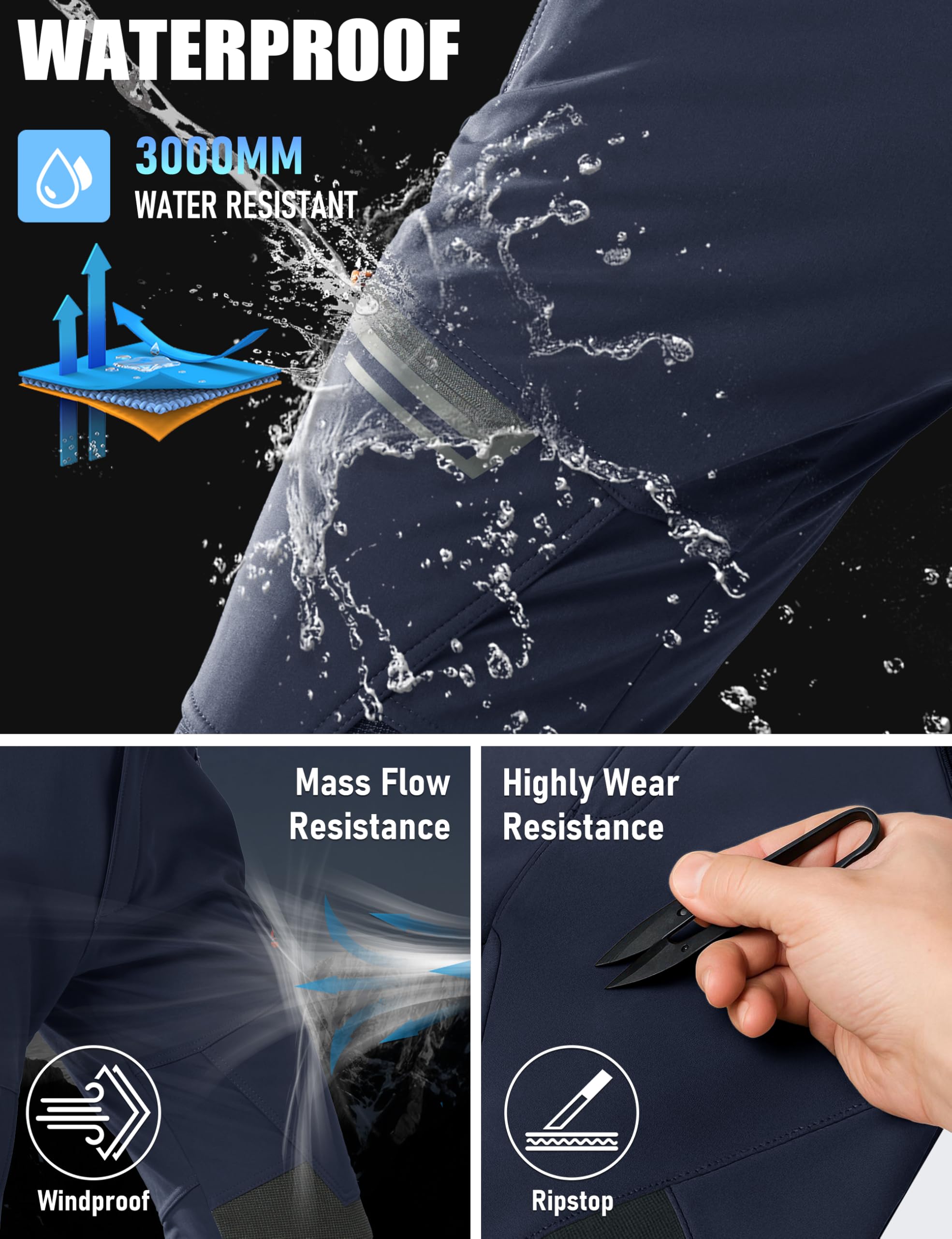 Pantaloni da sci impermeabili  - Ski Pants Waterproof Insulated Winter recensione e prezzo
