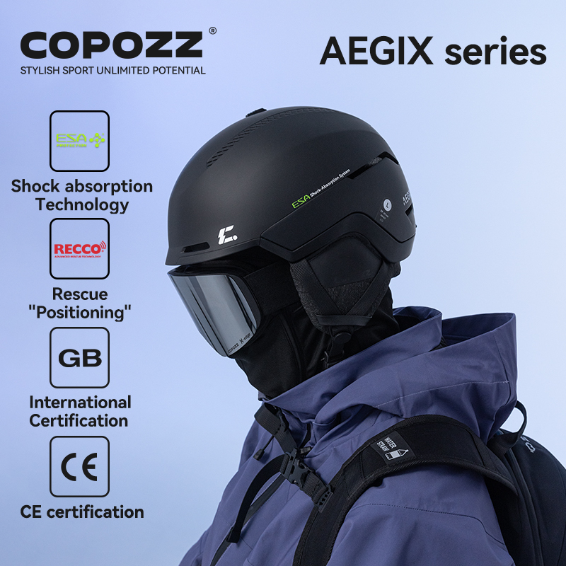 COPOZZ Casco da sci invernale  - Ski Helmet With Integrated Visor recensione e prezzo