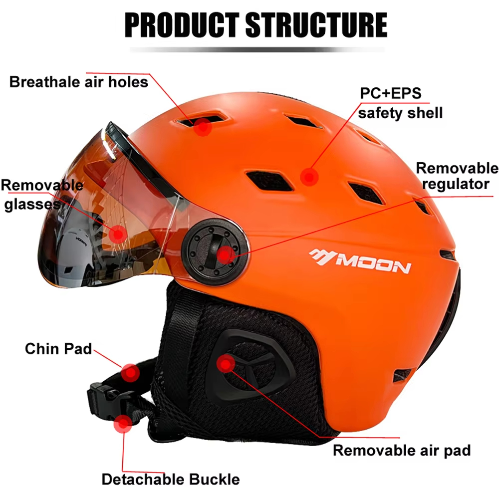 MOON MS100 2026 Nuovo Modello  - Ski Helmet With Integrated Visor recensione e prezzo