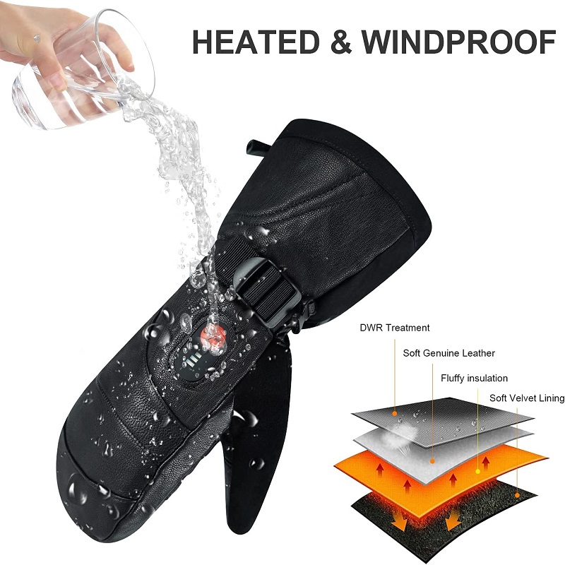 Guanti da sci invernali da sno - Heated Ski Gloves Battery Waterproof recensione e prezzo
