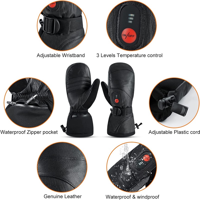 Guanti da sci invernali da sno - Heated Ski Gloves Battery Waterproof recensione e prezzo