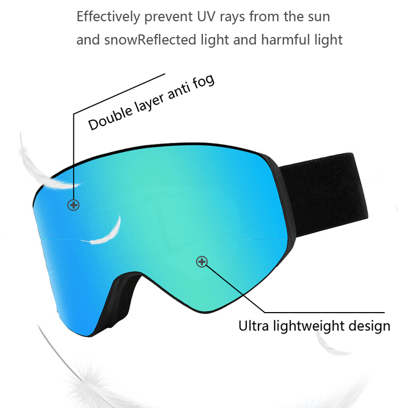 Occhiali da sci magnetici a ca - Ski Goggles Magnetic Quick Change Lens recensione e prezzo