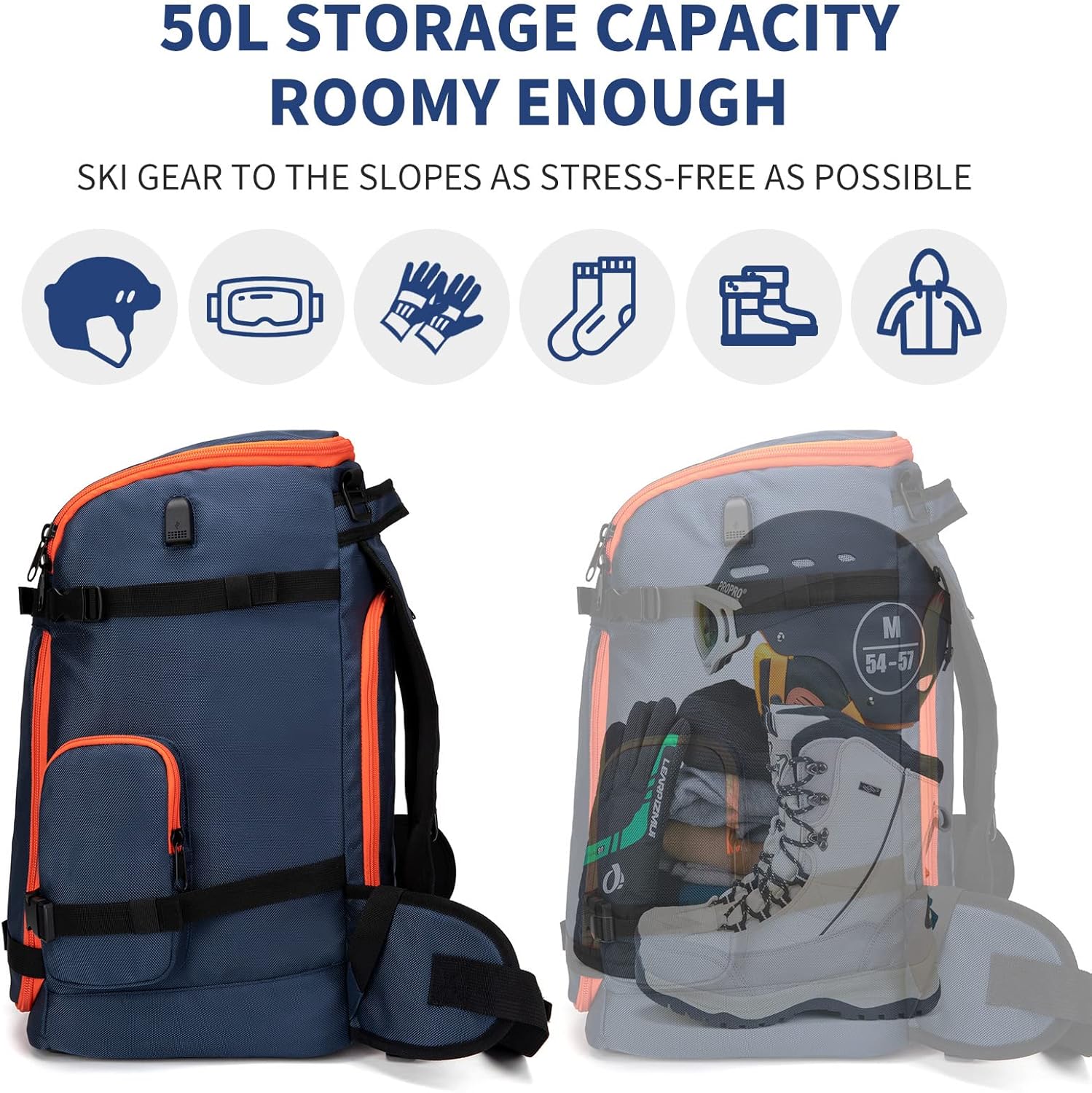 Zaino per borsa per scarponi d - Ski Boot Bag Backpack Travel recensione e prezzo