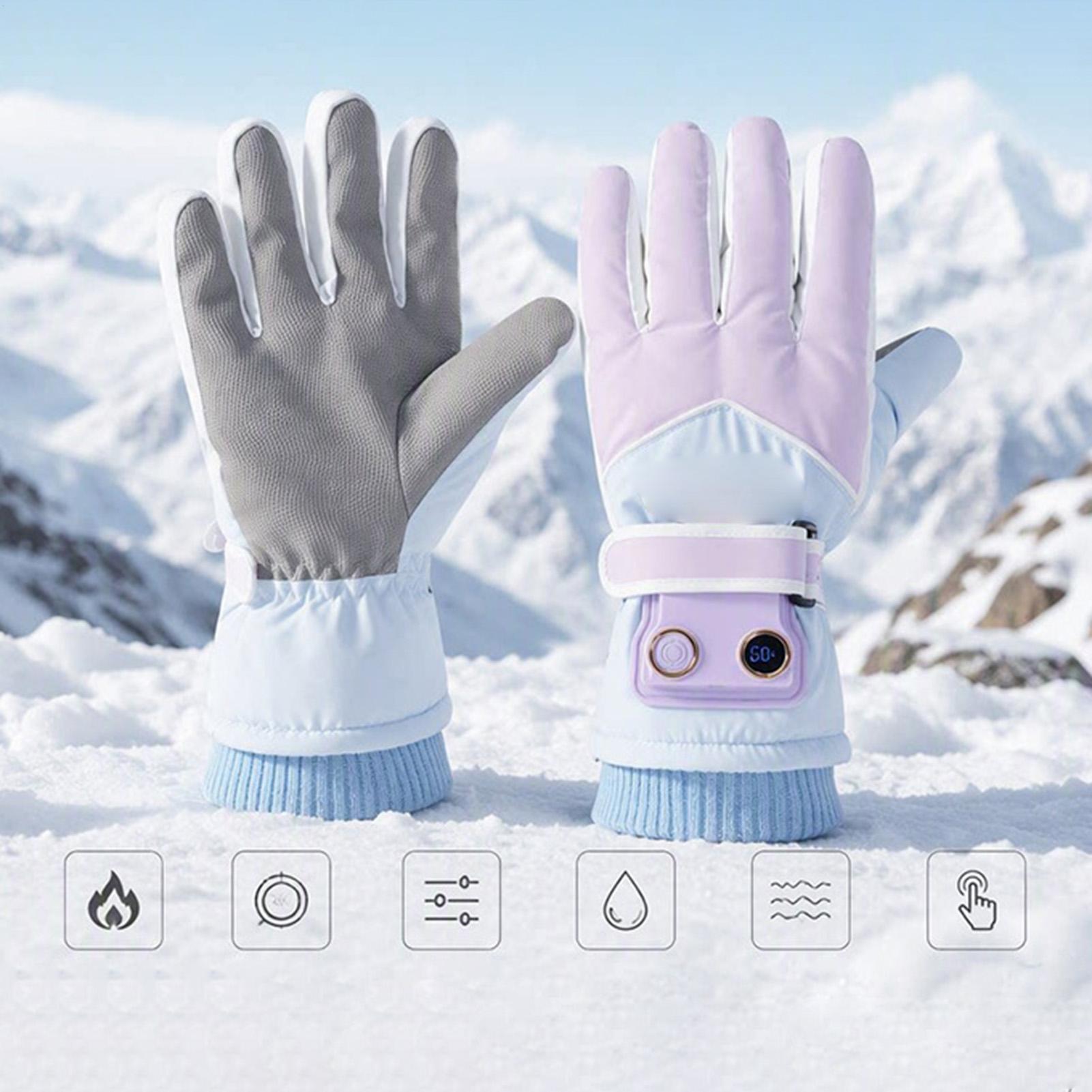 Guanti riscaldati da donna, co - Heated Ski Gloves Battery Waterproof recensione e prezzo