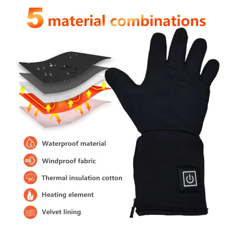 Guanti da Sci Riscaldati Elett - Heated Ski Gloves Battery Waterproof recensione e prezzo