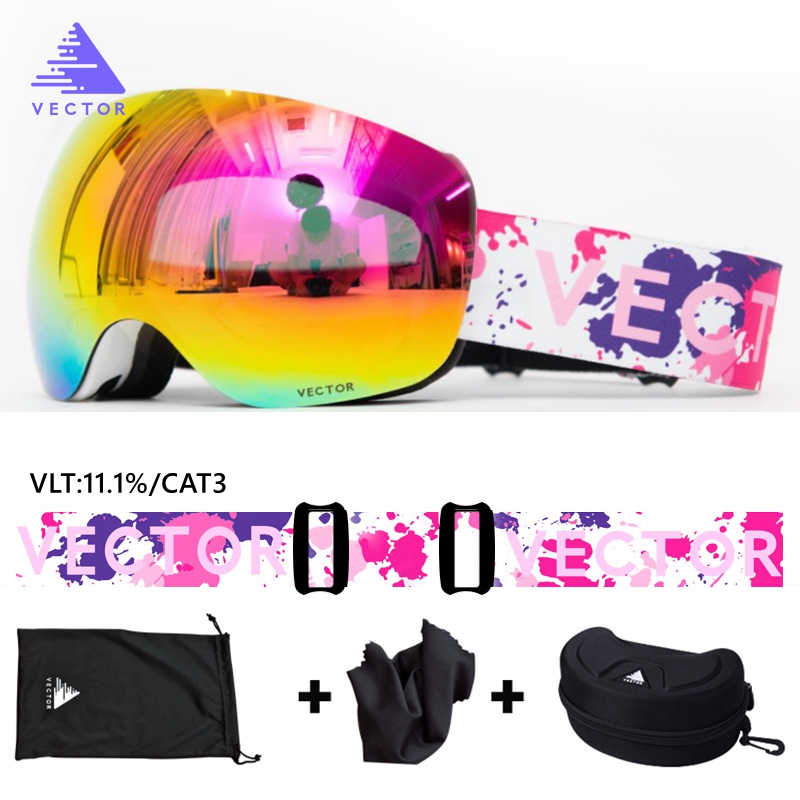 VECTOR Occhiali da sci magneti - Ski Goggles Magnetic Quick Change Lens recensione e prezzo