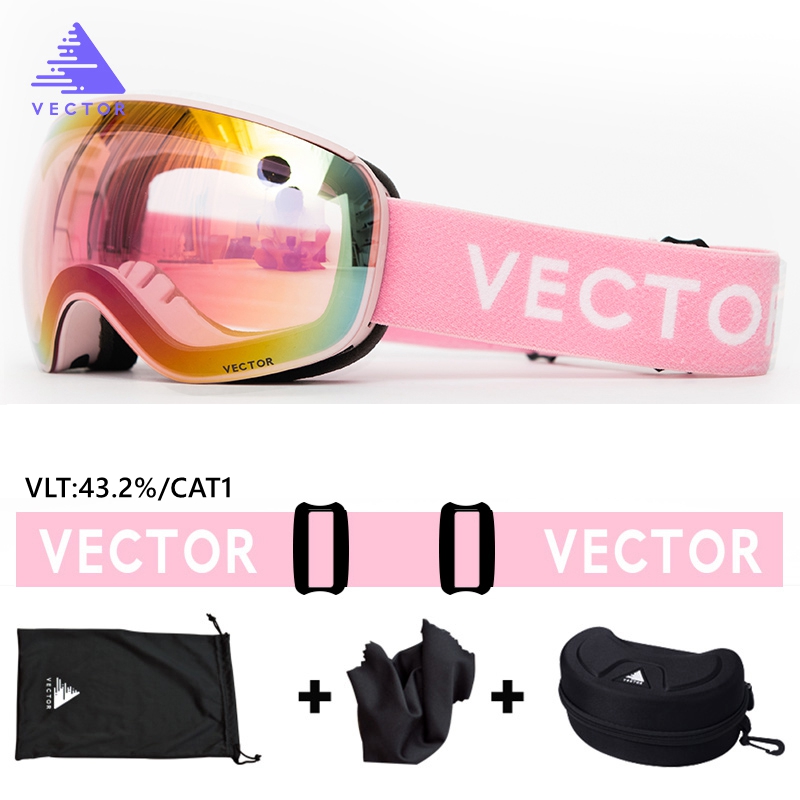 VECTOR Occhiali da sci magneti - Ski Goggles Magnetic Quick Change Lens recensione e prezzo