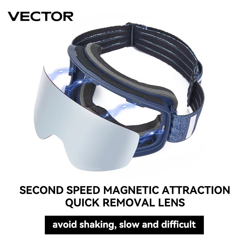 VECTOR Occhiali da sci magneti - Ski Goggles Magnetic Quick Change Lens recensione e prezzo