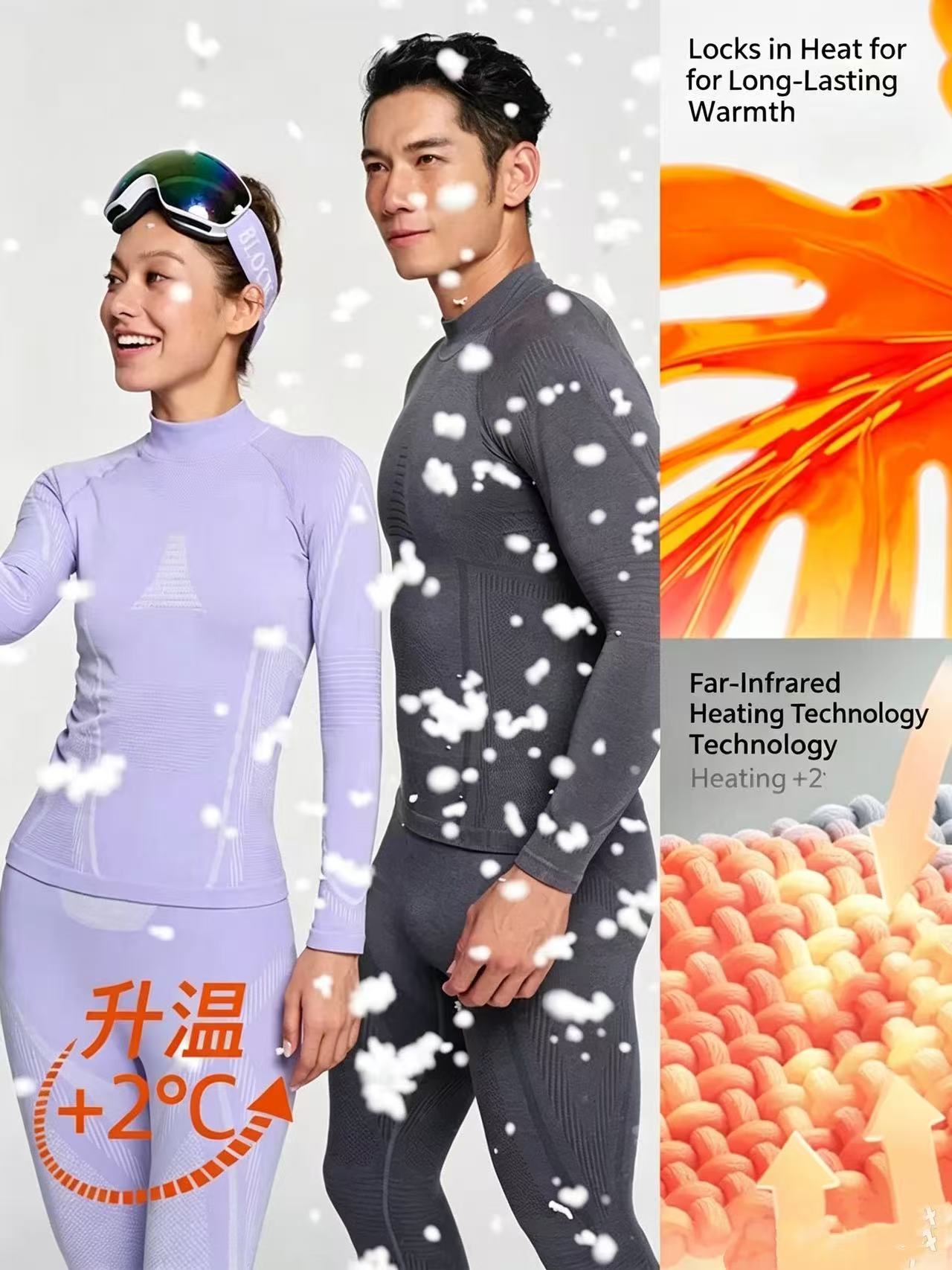 Set di 2 Pezzi Intimo Termico  - Merino Wool Base Layer Thermal Underwear recensione e prezzo