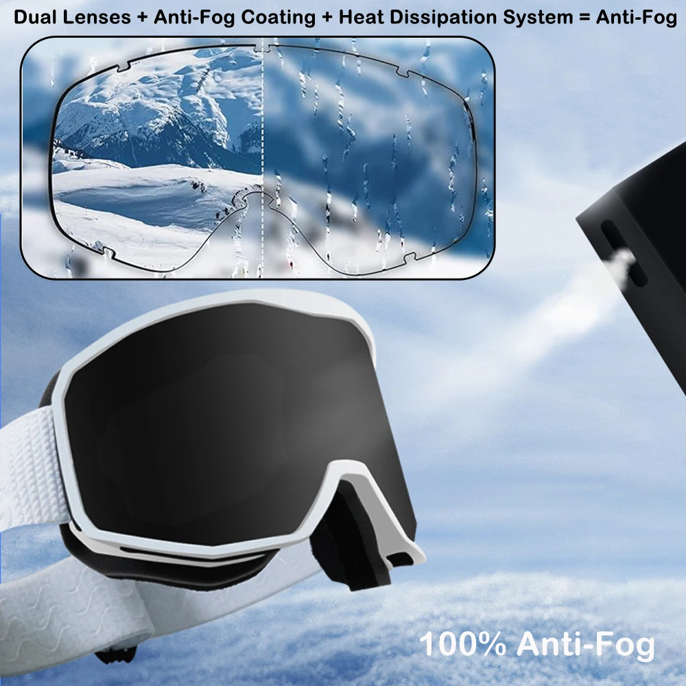 BOLLFO Occhiali da sci OTG Sop - Snowboard Goggles Otg Over Glasses recensione e prezzo