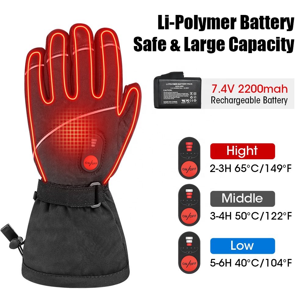 Guanti da sci riscaldati perso - Heated Ski Gloves Battery Waterproof recensione e prezzo
