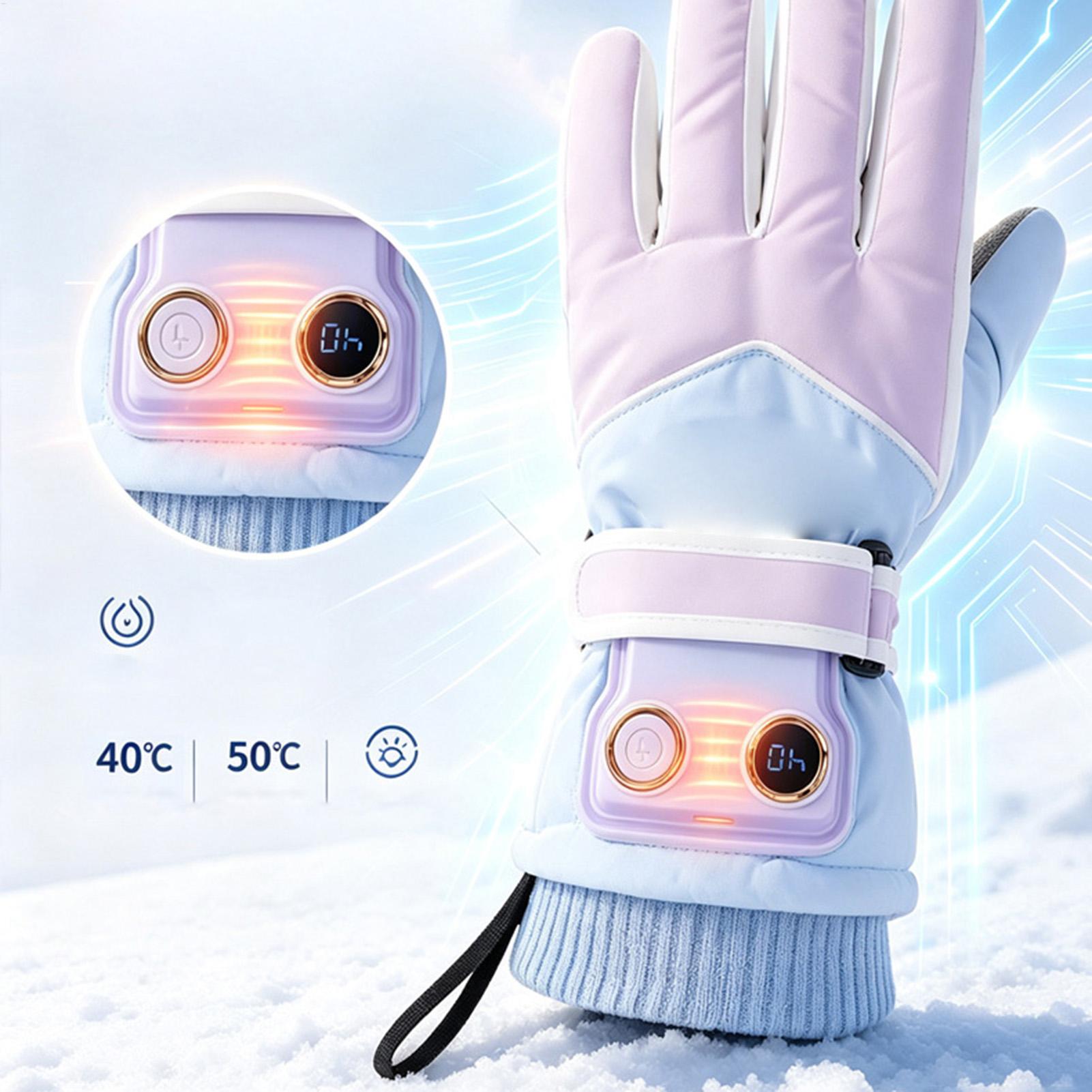 Guanti riscaldati con 3 livell - Heated Ski Gloves Battery Waterproof recensione e prezzo