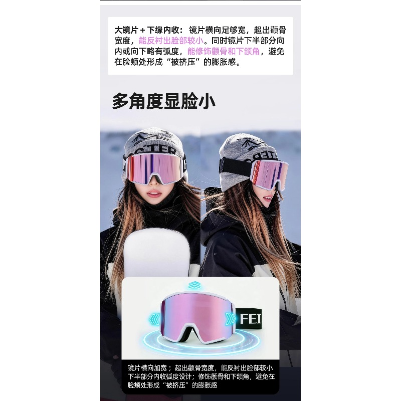 Occhiali da Sci Unisex Magneti - Snowboard Goggles Otg Over Glasses recensione e prezzo
