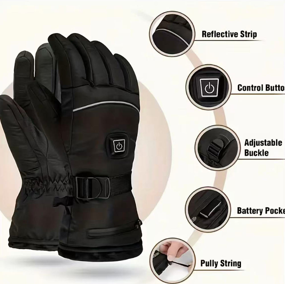 Guanti riscaldati elettrici Ba - Heated Ski Gloves Battery Waterproof recensione e prezzo