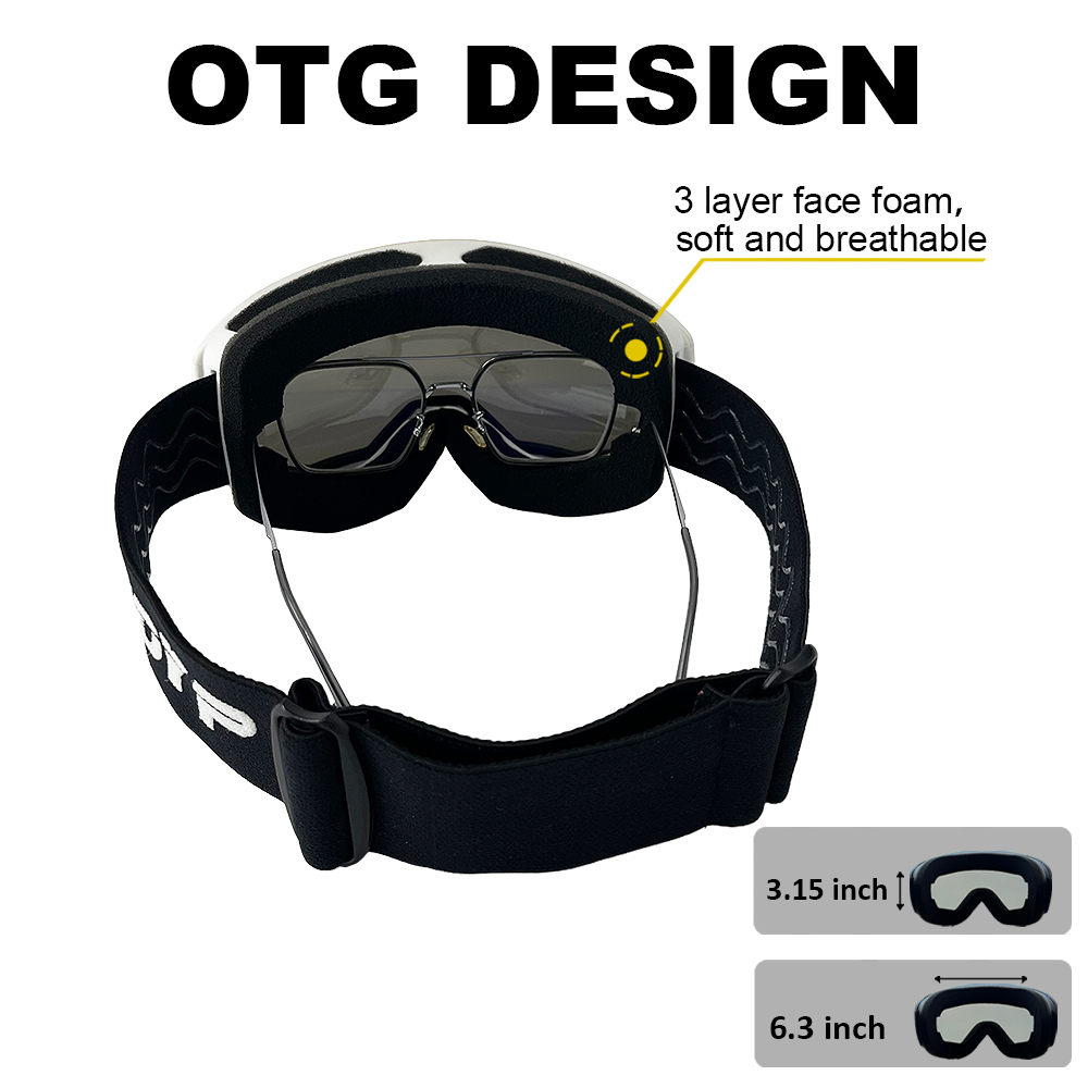 Occhiali da sci Antiappannamen - Snowboard Goggles Otg Over Glasses recensione e prezzo