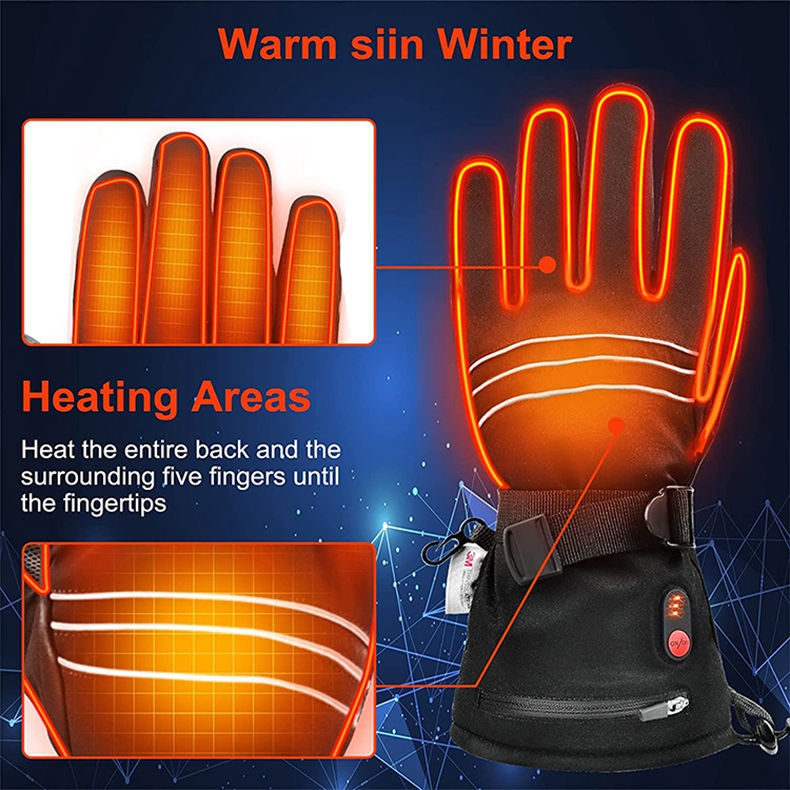 Guanti riscaldati elettricamen - Heated Ski Gloves Battery Waterproof recensione e prezzo