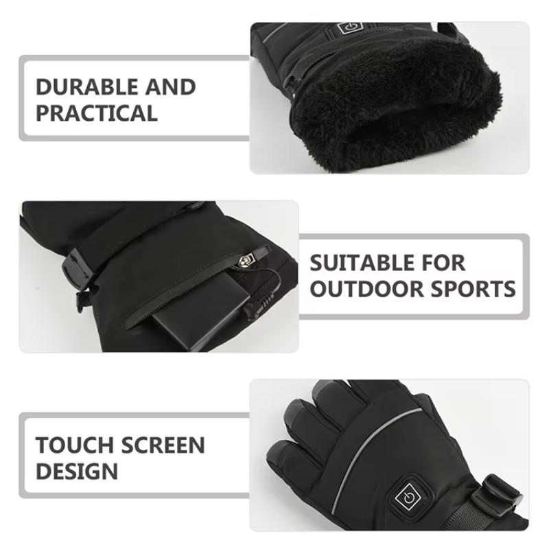 2026 Guanti sportivi da sci pe - Heated Ski Gloves Battery Waterproof recensione e prezzo