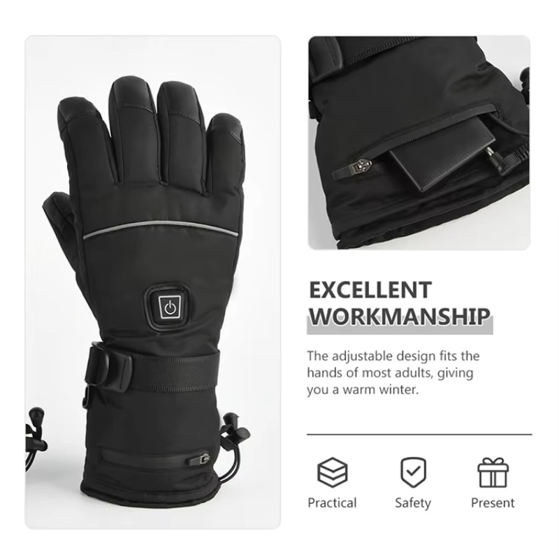 2026 Guanti sportivi da sci pe - Heated Ski Gloves Battery Waterproof recensione e prezzo
