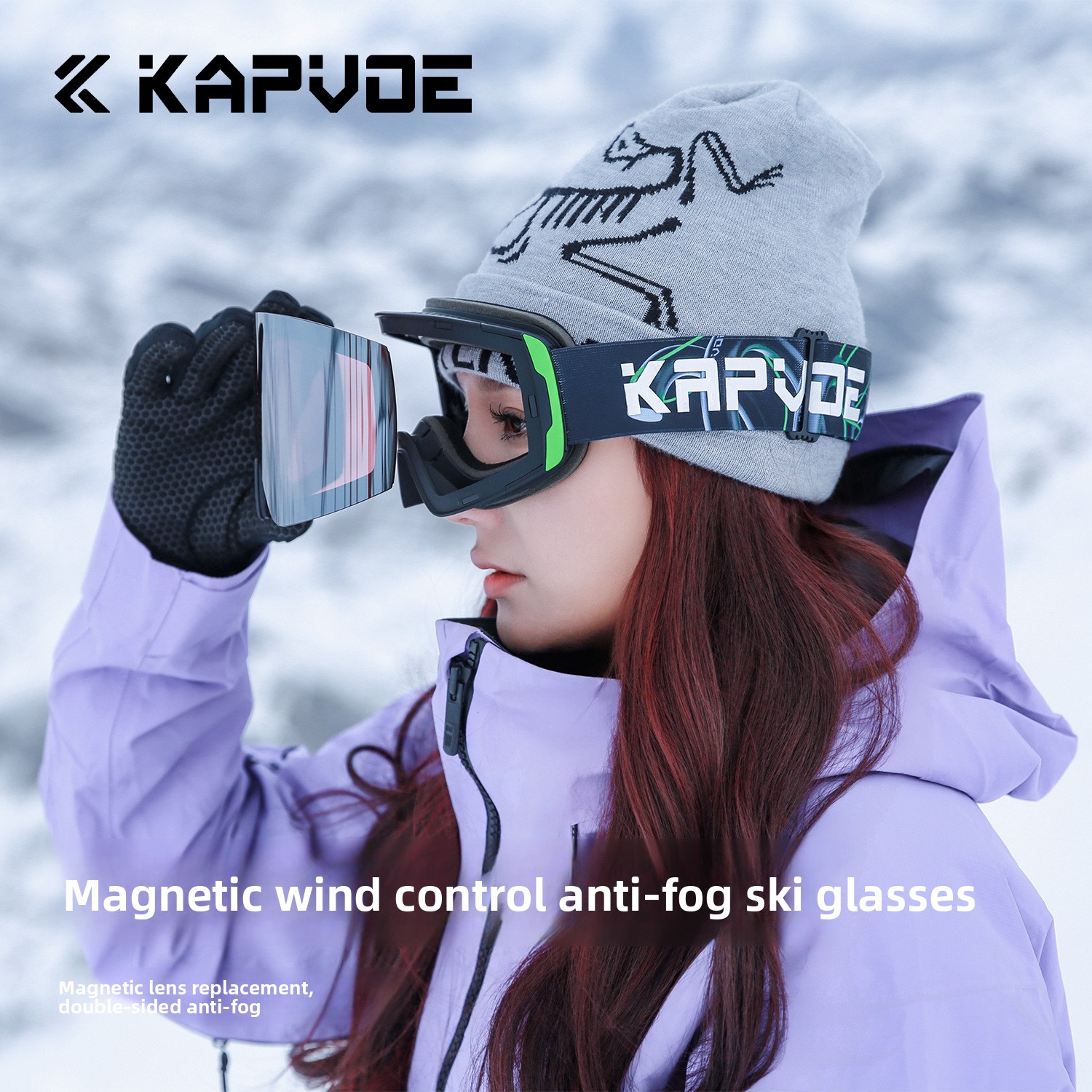 Occhiali da sci magnetici KAPV - Ski Goggles Magnetic Quick Change Lens recensione e prezzo